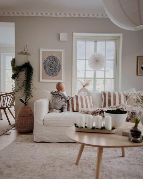 Светлый праздник - рождество в лаконичном и стильном скандинавском доме. 01