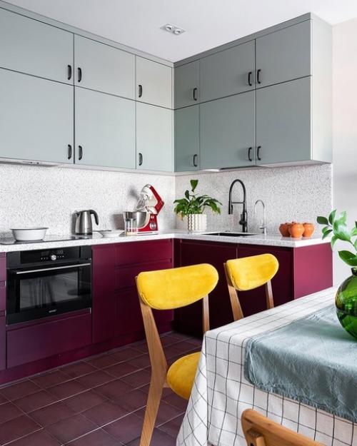 Собрали для вас популярные цветовые решения для кухни в 2024 году. 04