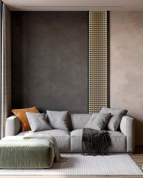 Интерьер кухни - гостиной в современном стиле. 06