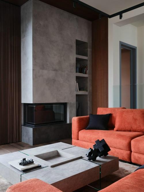 Дизайнер Алина джонфаба создала интерьер, построенный на сочетании минимализма, природных оттенков и продуманных контрастов. 07