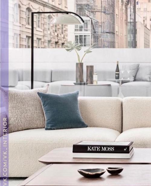 Современный интерьер. В светлых оттенках. 01