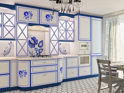 Стиль интерьера Гжель. 09 Стиль интерьера Гжель. 09