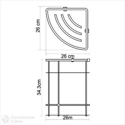 Как сделать угловую полку. 05