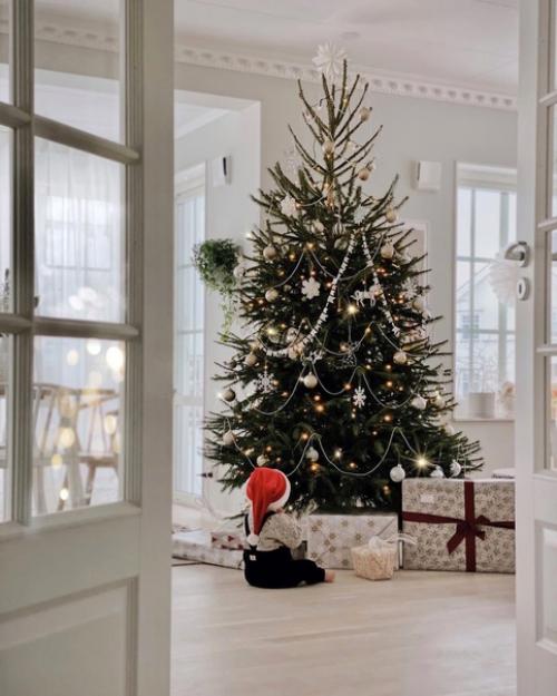 Светлый праздник - рождество в лаконичном и стильном скандинавском доме. 04