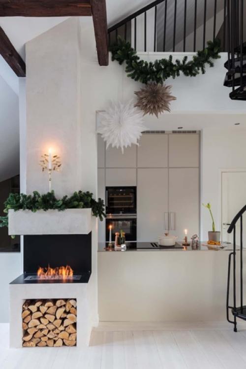 Добро пожаловать в современную скандинавскую квартиру, которую хозяйка уже украсила к рождеству. 02