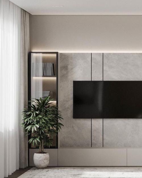 Проект кухни - гостиной и прихожей в г. Санкт-петербург, ЖК Ультра Сити. 02