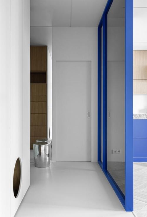 Реализованный лаконичный интерьер квартиры, площадью 78 кв. 03