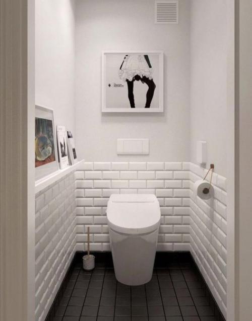 Подборка оформления туалетов без ванны. 04