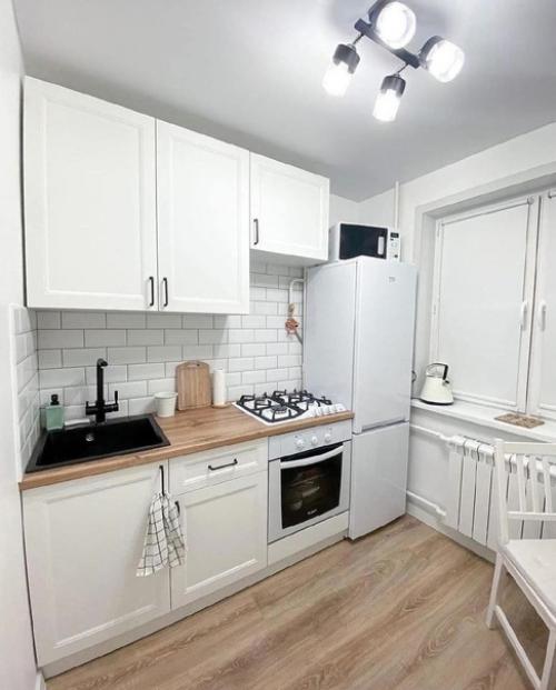 Красивая кухня в скандинавском стиле. 01