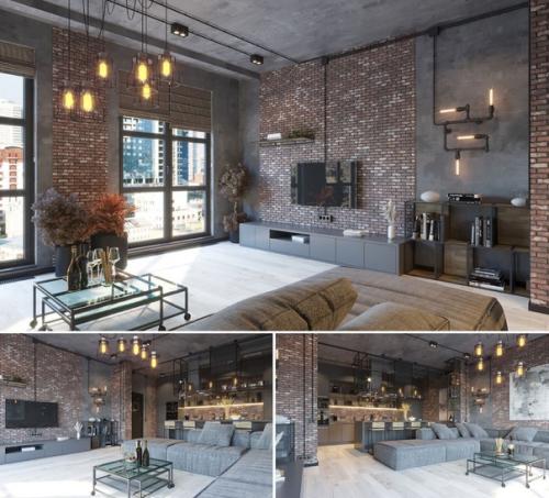 Последней новомодной тенденцией в современном дизайне интерьеров является объединение гостиной и обеденной комнат. 01