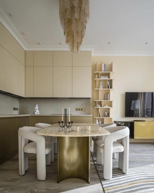 Ирина Киреева и Анна пискун, студия Dots& Points, спроектировали интерьер квартиры для своих давних заказчиков. 01