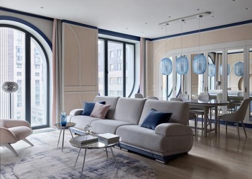 Квартира 105 м с необычным дизайном и арочными окнами на зиларт ч. 1. 02