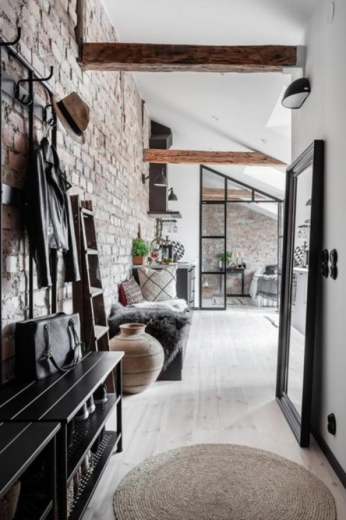 Современная квартира. В сочетании белого и чёрного цветов. 08