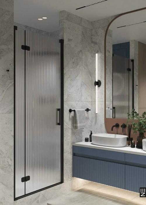 Стильная душевая кабина - это акцент всей ванной. 06