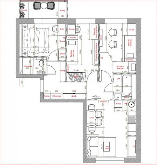 Кухня - гостиная 16. 05