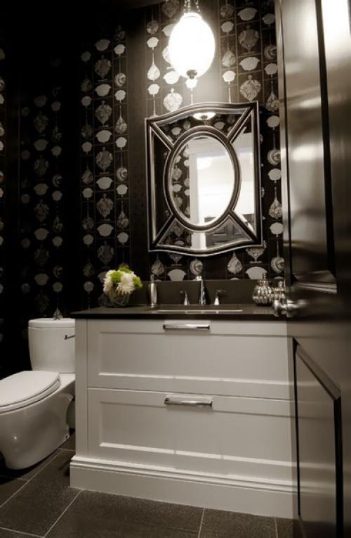 Классический дом черного цвета с роскошным интерьером. 09