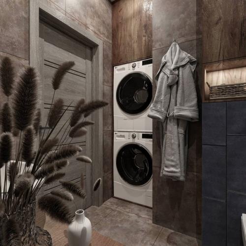 Модный дизайн санузла, площадью 5. 6 кв. 03