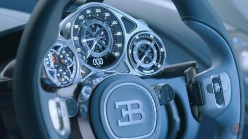 Bugatti Tourbillon: салон как механические часы.

