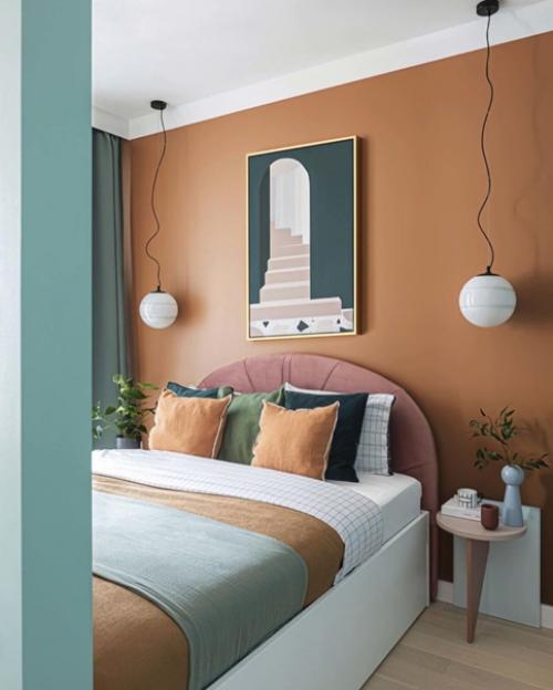 Уютная, стильная и сочная квартира, площадью 35 кв. 07