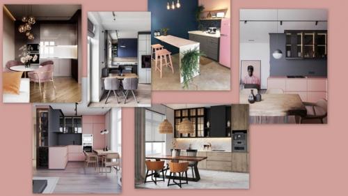 Новомодные решения в интерьере кухни с эстетикой 70-80-х годов: 02