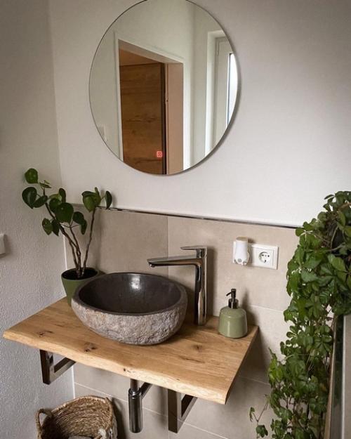 Вся правда о круглом большом зеркале в интерьере: 04