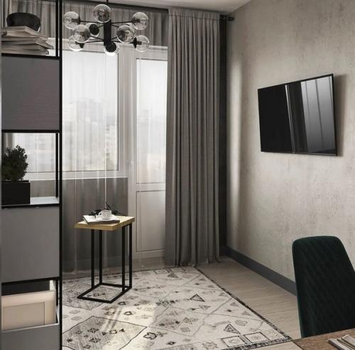 Заказчики интерьер в современном стиле с элементами лофта просили. 06