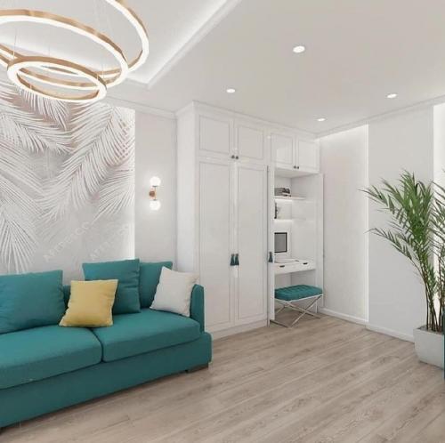 Современный интерьер. В светлых оттенках. 07