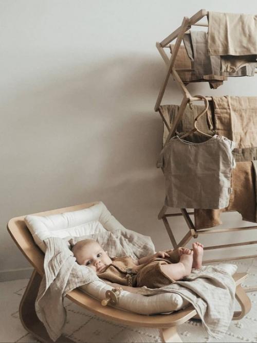 Детские деревянные кроватки в скандинавских интерьерах. 08