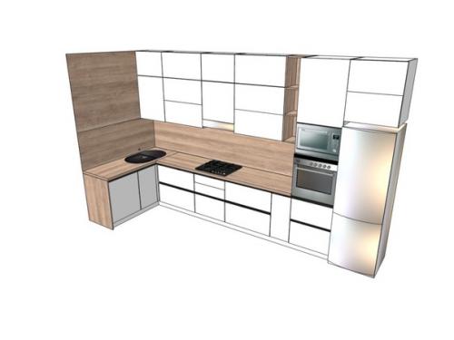 Белый гарнитур - светлое и уютное решение, делающее кухонную мебель визуально более легкой и создающее ощущение чистоты в комнате. 09