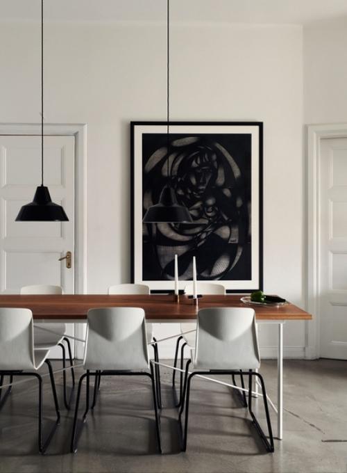 Монохромная квартира дизайнера ли коттера в Стокгольме. 04