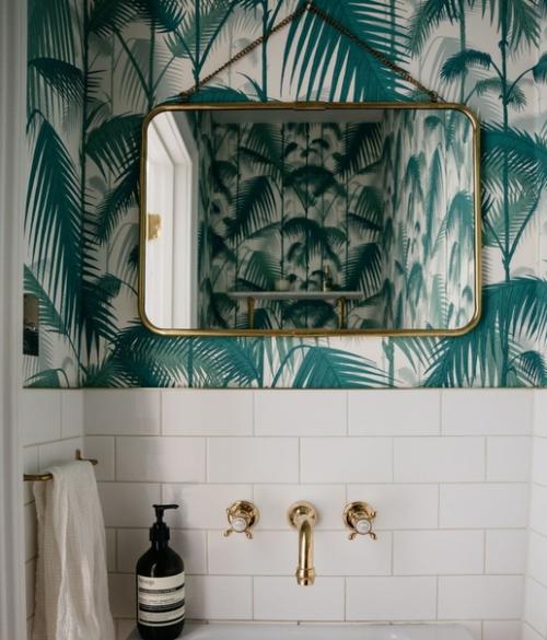 Стык плитки с краской/обоями. 05