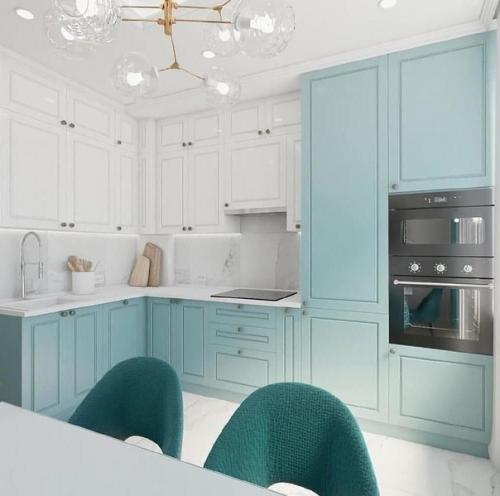 Современный интерьер. В светлых оттенках. 01