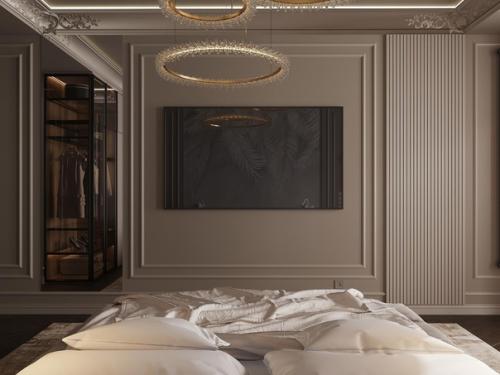 Мастер - спальня трехкомнатной квартиры на первой линии балтийского моря, ЖК Атлантис. 02