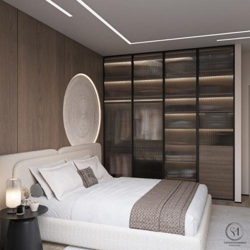 Хочу представить вам дизайн проект ЖК Айвазовский, спальня, 16 кв. 02