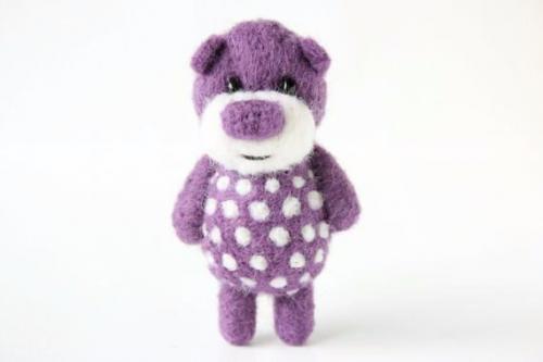 Очаровательные мишки из войлока от Gabrielefelt? 01