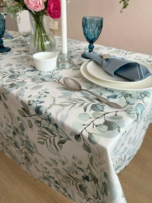 В наличии непревзойдённая по своей практичности и восхитительной красоте интерьерная ткань дак производства Турции Эвкалипт. 02