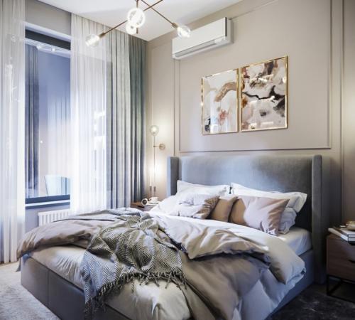 Современный интерьер двухкомнатной квартиры площадью 87 кв. 05