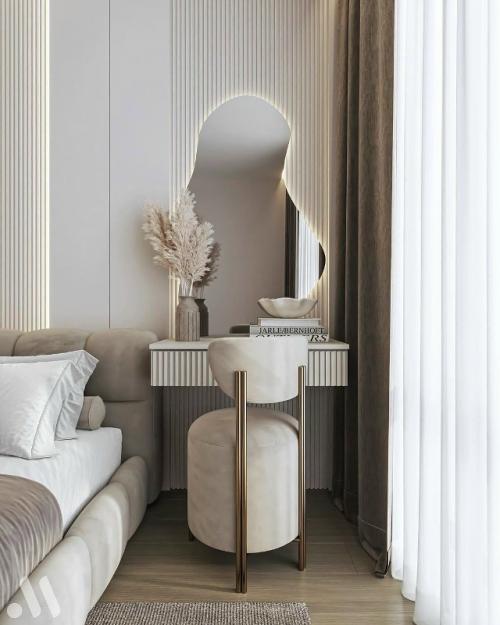 Мягкая элегантность современной спальни. 01