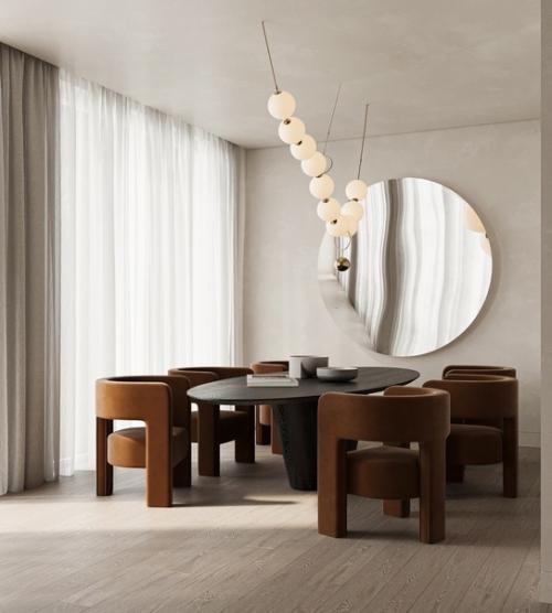 Дизайн кухни - гостиной в Монреале. 03