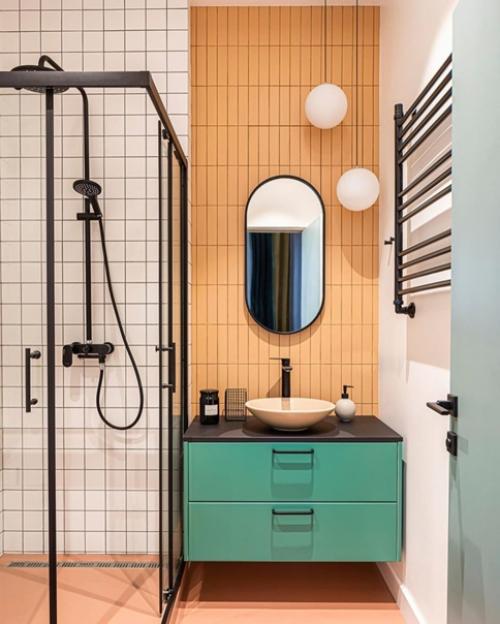 Уютная, стильная и сочная квартира, площадью 35 кв. 09