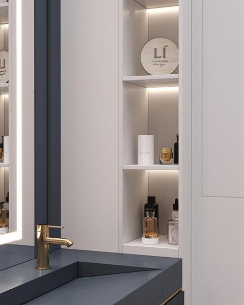 Колоритная ванная комната из проекта студии Lidesign. 05