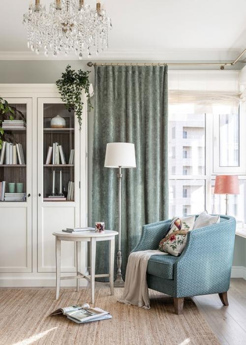 Мягкая классика в интерьере небольшой квартиры в Санкт-петербурге (69 кв. 02