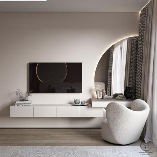 Хочу представить вам дизайн проект ЖК Айвазовский, спальня, 16 кв. 03