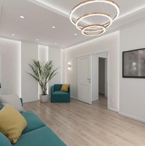 Современный интерьер. В светлых оттенках. 06