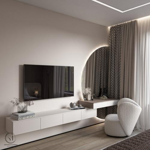 Хочу представить вам дизайн проект ЖК Айвазовский, спальня, 16 кв. 01