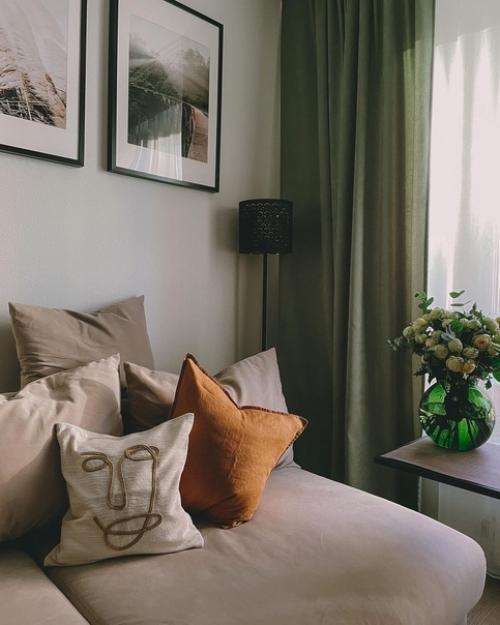 Зеленые оттенки в красивой квартире Насти Nastya_Homelike. 07