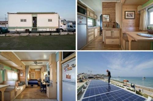 Автономный дом в грузовике со всеми удобствами.