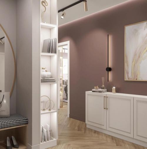 Интерьер просторной прихожей. 06