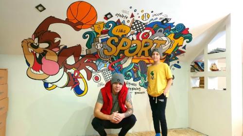 Закончена роспись в детской комнате в стиле графити! 02