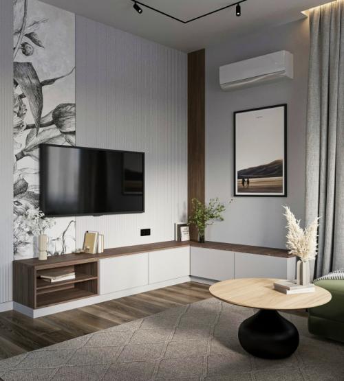 Кухня - гостиная в частном доме. 02